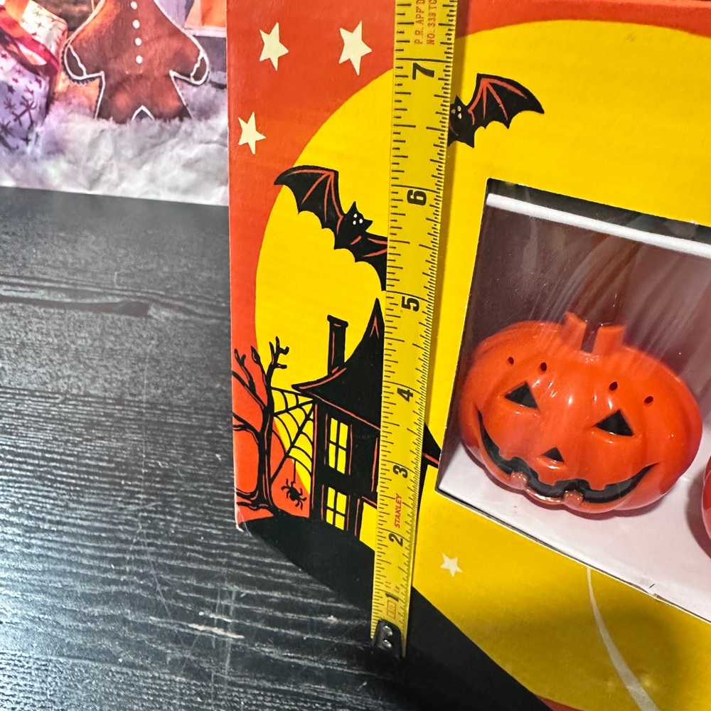 15’ Kurt Adler Halloween Pumpkin Bubble String Lights 7 Jack O' Lantern - Picture 8 of 10
